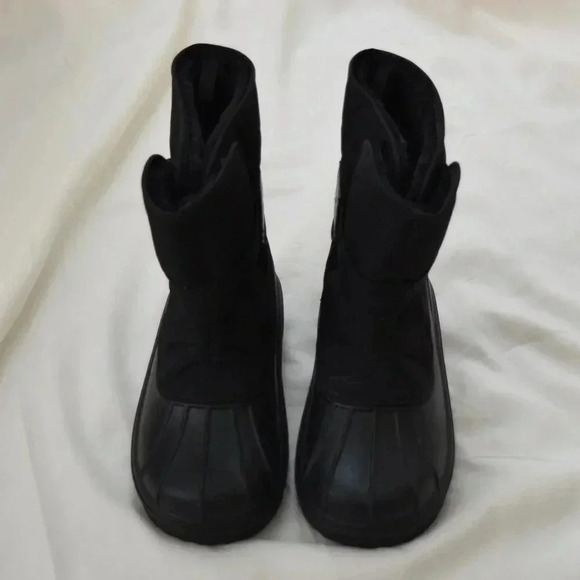 THE CHILDREN'S PLACE BlackWinter Snow Boots Size 2 - Picture 4 of 10